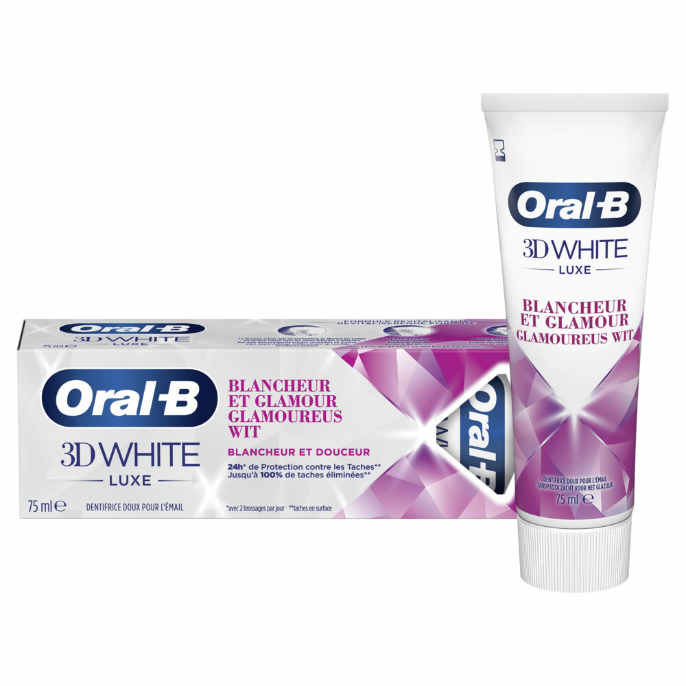 5x Oral-B Tandpasta 3D White Luxe Glamourous 75 ml