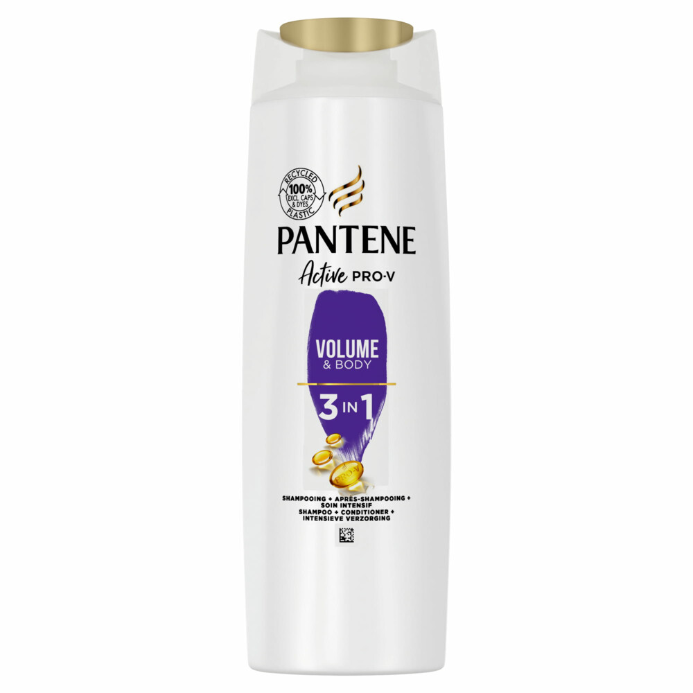 3x Pantene Shampoo 3in1 Smooth&Sleek 225 ml