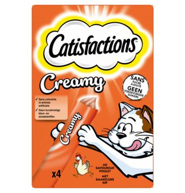 Catisfactions Kattensnack Kip Creamy 4 x 10 gr