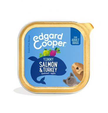 Edgard&Cooper Kuipje Vers Vlees Hondenvoer Zalm - Kalkoen 150 gr