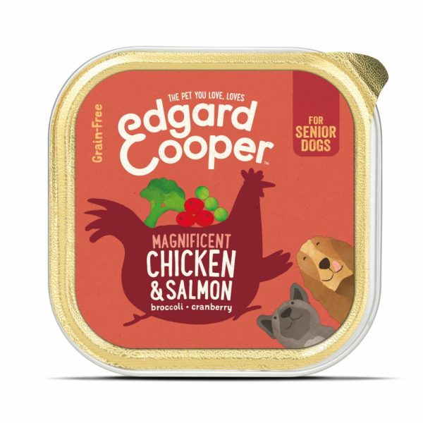 Edgard&Cooper Kuipje Vers Vlees Senior Hondenvoer Kip - Zalm 150 gr