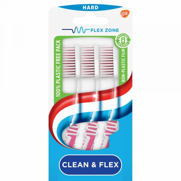 Aquafresh Tandenborstel Clean&Flex Hard 3 stuks