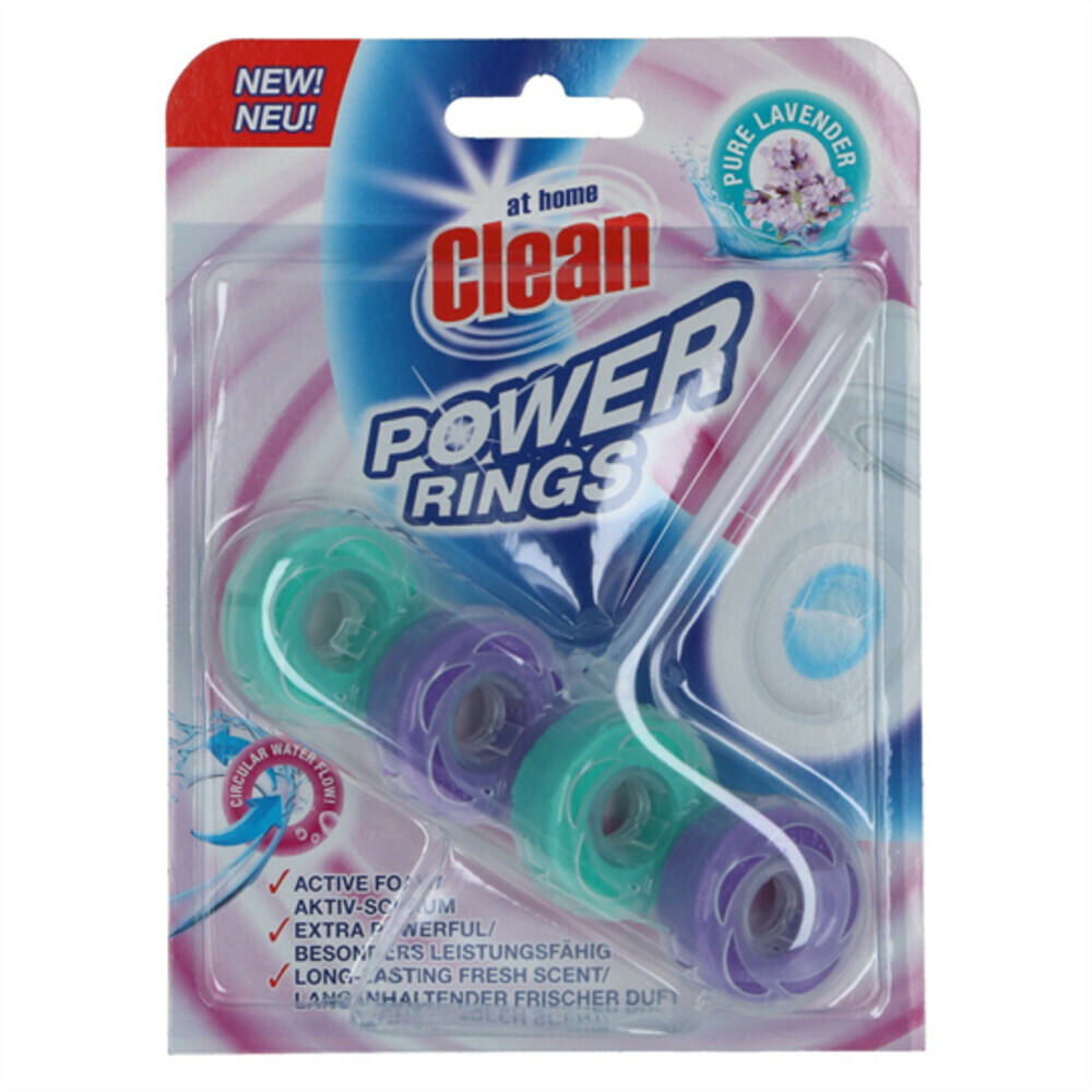 At Home Toiletblok Power Rings Pure Lavender 40 gr