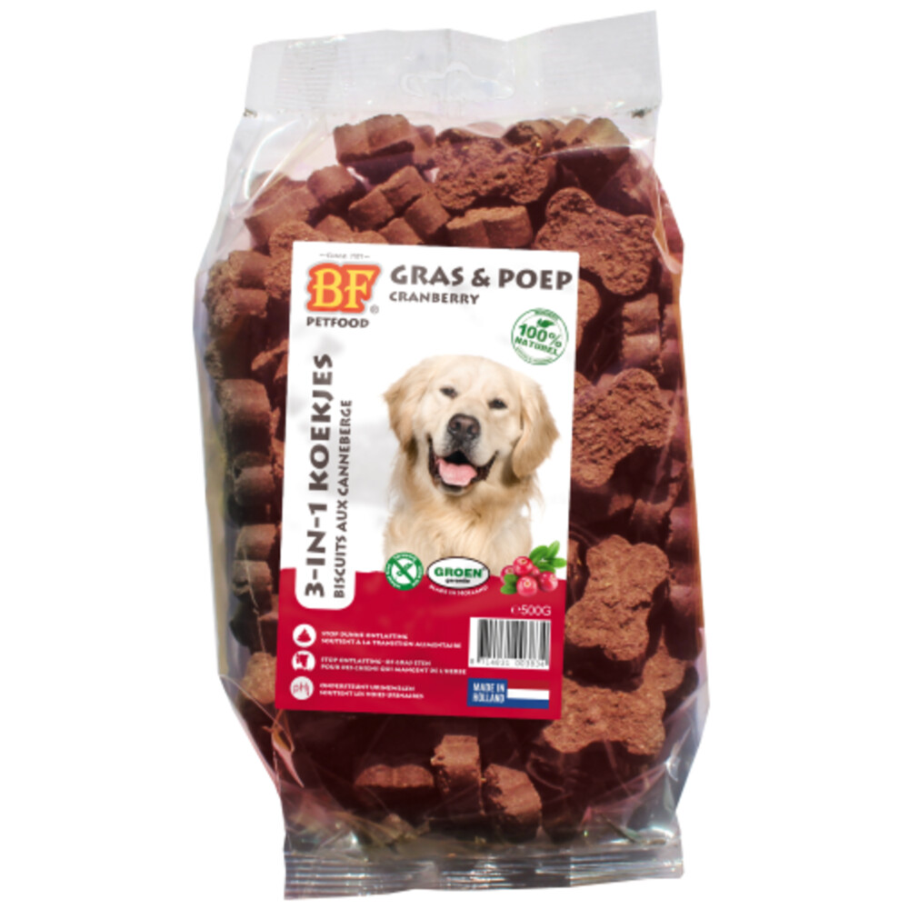 BF Petfood 3-in-1 Koekjes Cranberry 500 gr