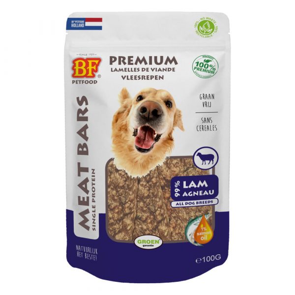 2+1 gratis: BF Petfood Meat Bars Lam 100 gr