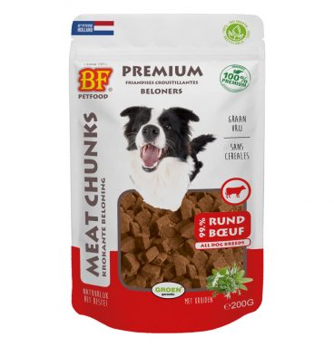 2+1 gratis: BF Petfood Meat Chunks Rund 200 gr