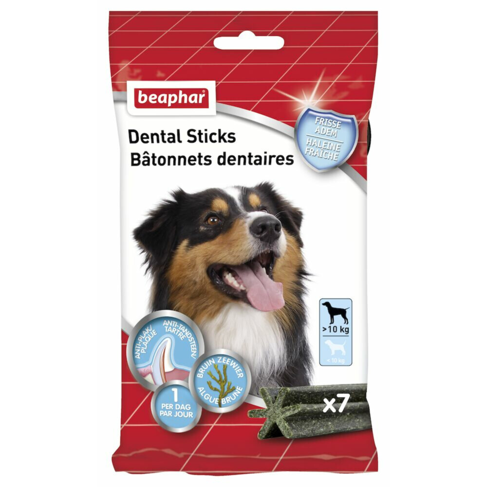 Beaphar Dental Sticks voor Honden M - L 7 stuks