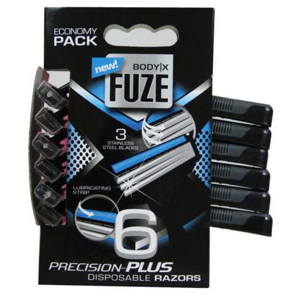 Body-X Fuze Men Triple Blades Wegwerpmesjes 6 stuks