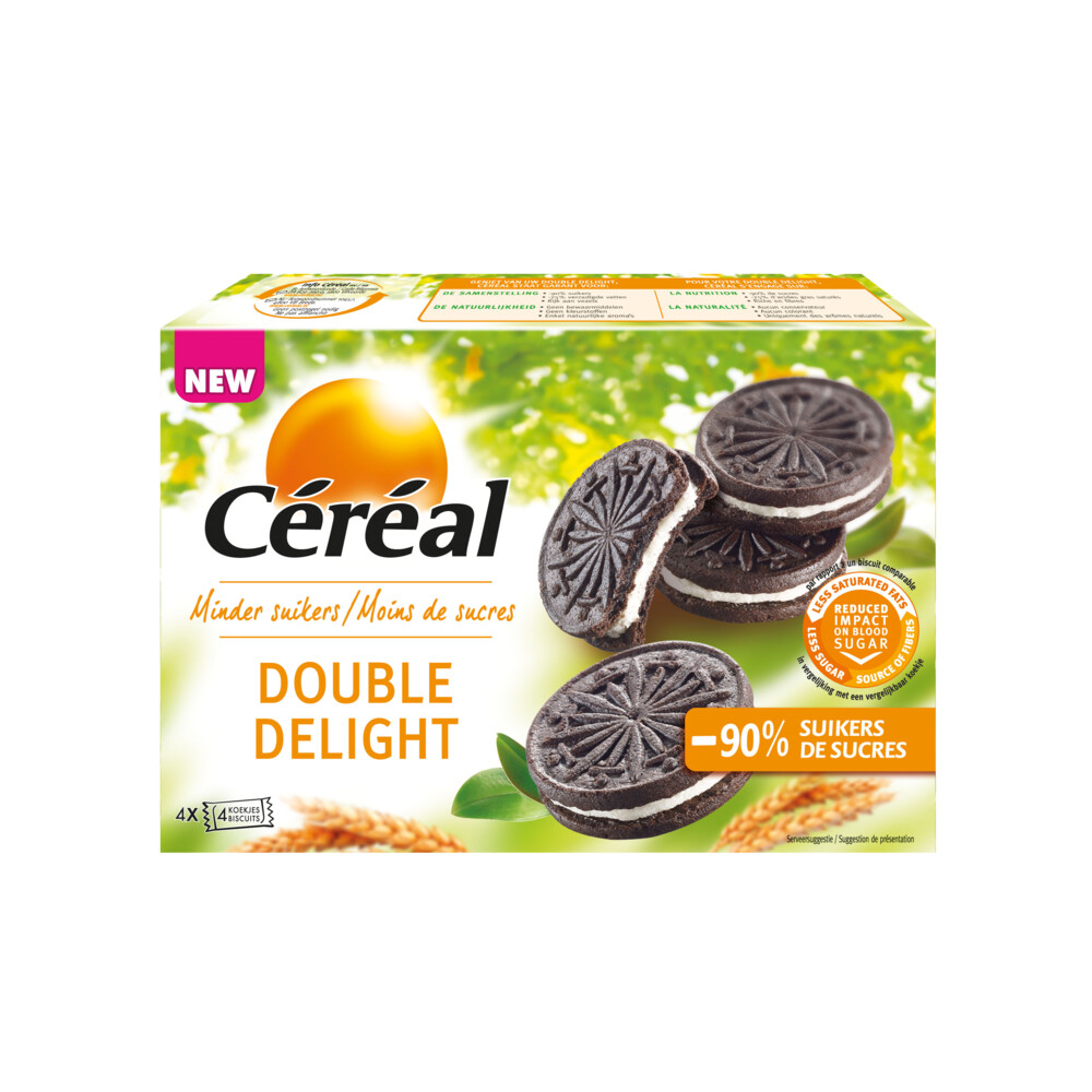 6x Céréal Koek Double Delight 176 gr