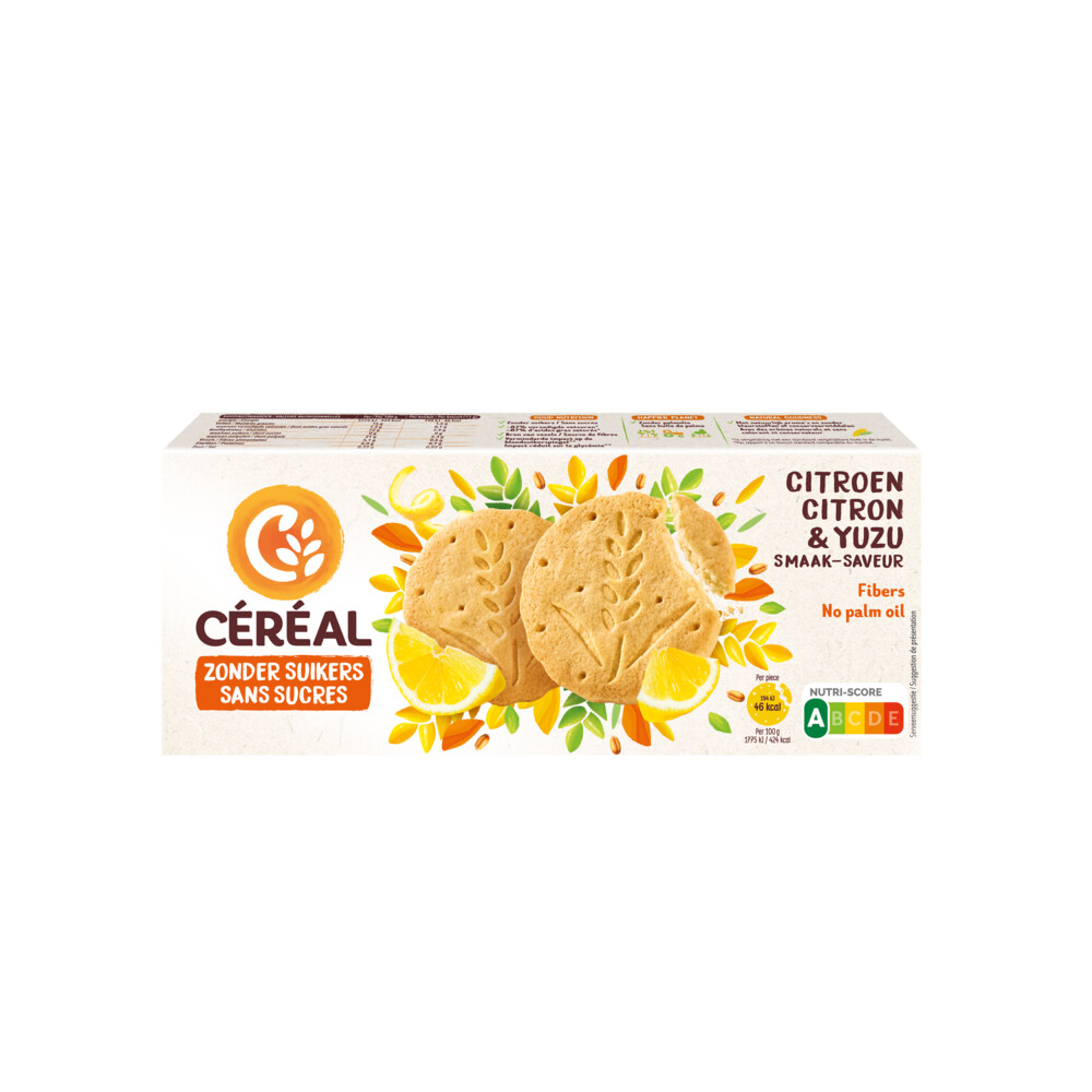 6x Céréal Koekjes Citroen&Yuzu 132 gr