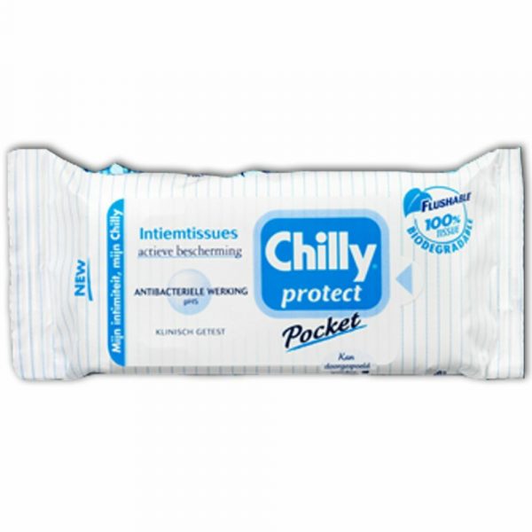 Chilly Pocket Intiemtissues Doekjes Protect 12 stuks