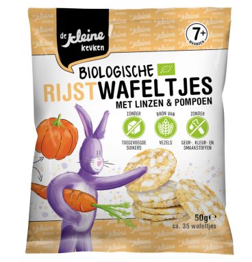 3x De Kleine Keuken Bio Rijstwafeltjes 50 gr