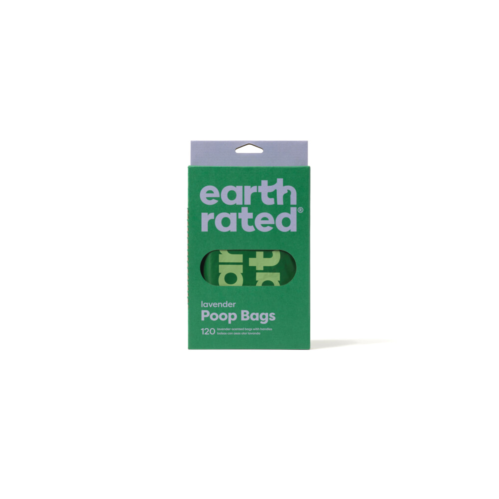 Earth Rated Eco Poepzakjes met Handvat Lavendel 120 zakjes