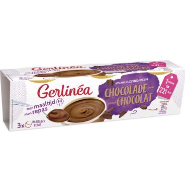 Gerlinea Pudding Chocolade 3 Pack 630 gr