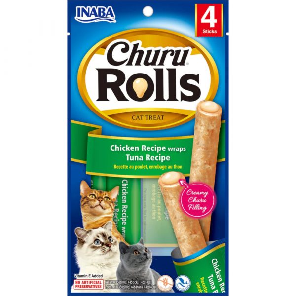 Inaba Kattensnack Churu Rolls Kip - Tonijn 40 gr