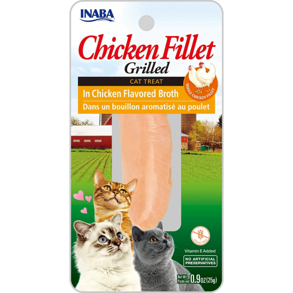 Inaba Kattensnack Grilled Chicken Kippen Bouillon 25 gr