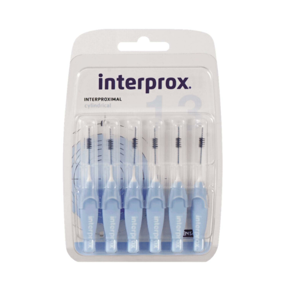 3x Interprox Ragers Cylindrical 1.3 Licht Blauw Blisterà 6 stuks