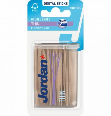 1+1 gratis: Jordan Tandenstokers Double Ended Thin 100 stuks