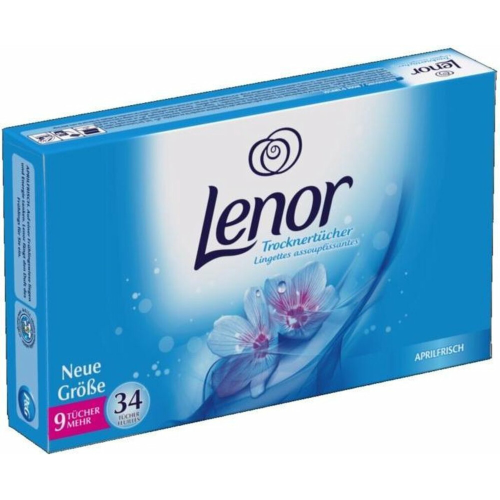 3x Lenor Droogtrommeldoekjes April Fris 34 stuks