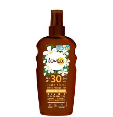 6x Lovea Sun Dry Oil Spray Zonnebrand SPF 30 150 ml