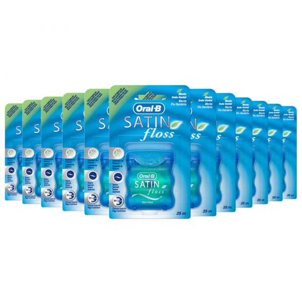 12x Oral-B Floss Satin 25 mtr.