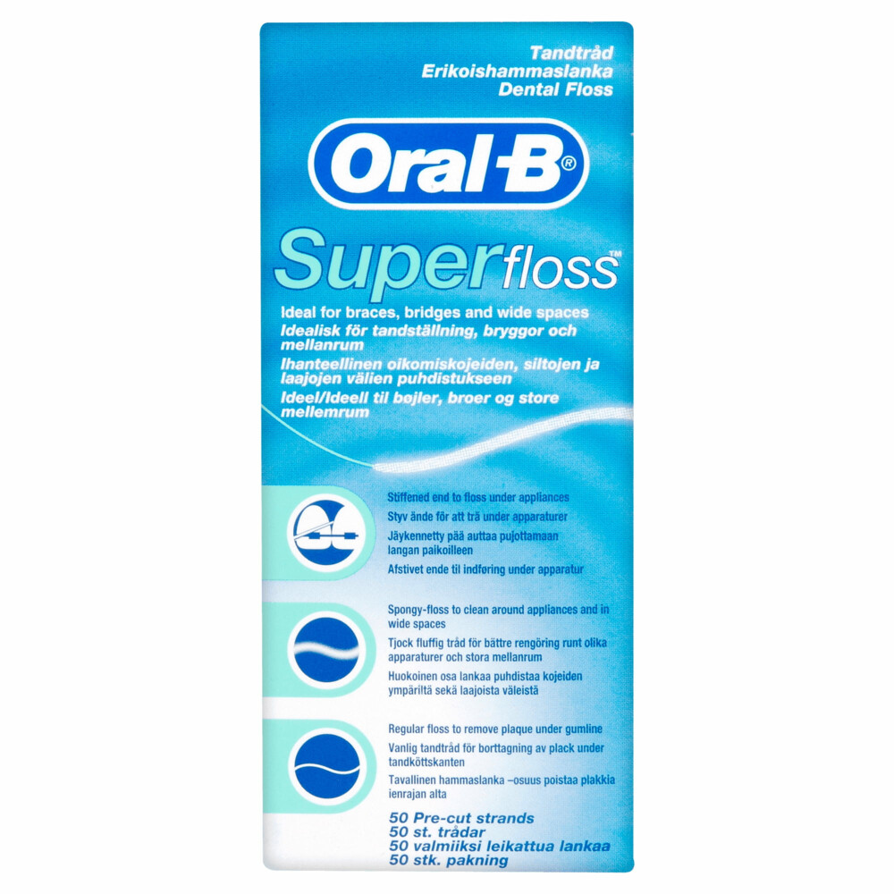 6x Oral-B Super Floss 50 stuks