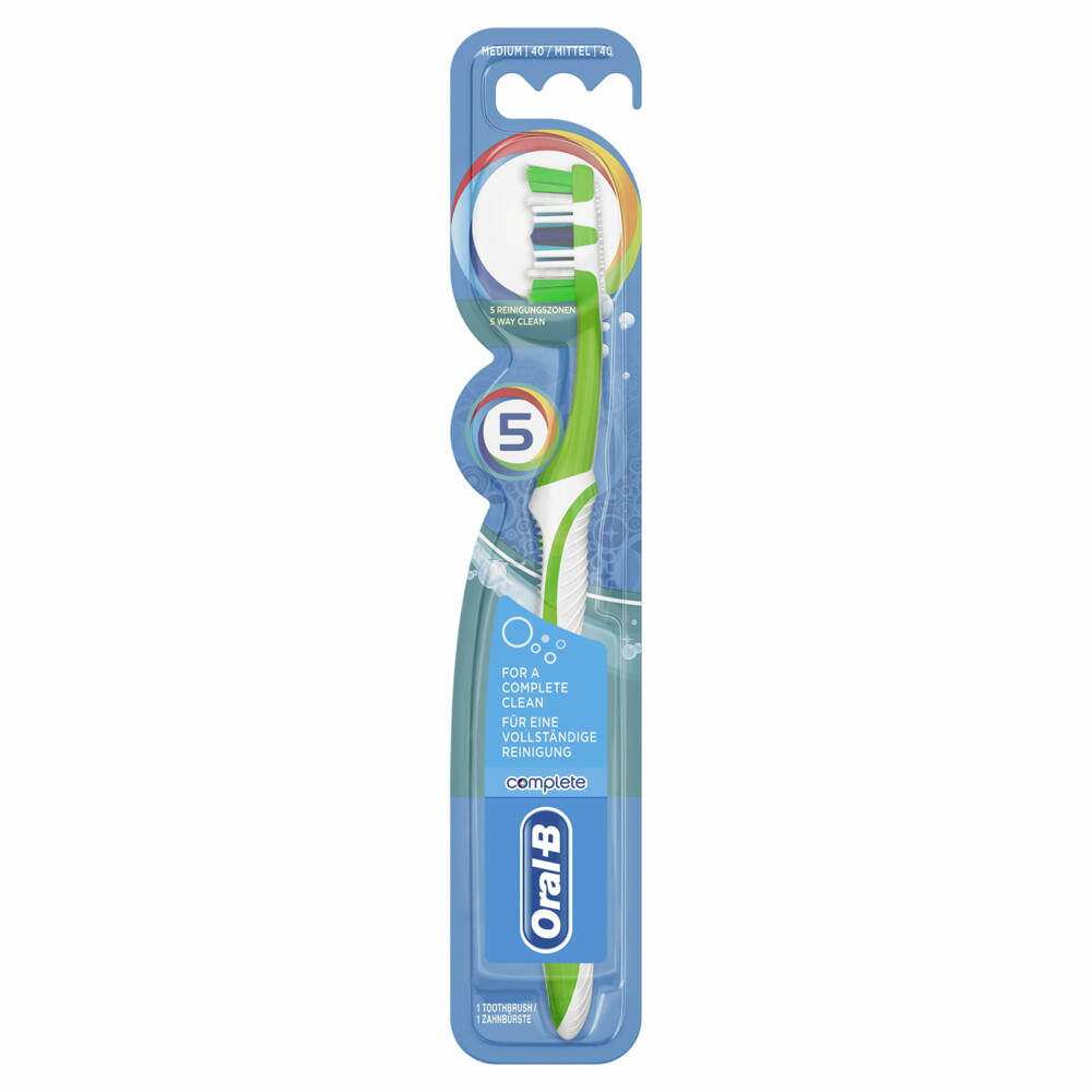 1+1 gratis: Oral-B Tandenborstel Complete 5 Way Clean Medium