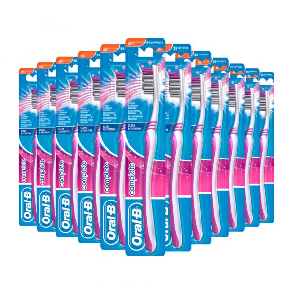 12x Oral-B Tandenborstel Complete Clean&Sensitive Soft