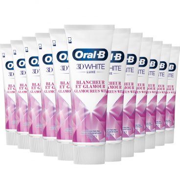 12x Oral-B Tandpasta 3D White Luxe Glamourous 75 ml