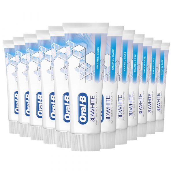 12x Oral-B Tandpasta 3D White - Whitening Therapy Glazuurbescherming 75 ml