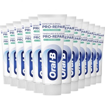 12x Oral-B Tandpasta Pro-Repair Tandvlees&Glazuur Extra Fris 75 ml