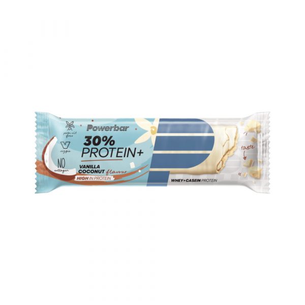 15x PowerBar Proteïne Plus 30% reep Vanilla-Coconut 55 gr