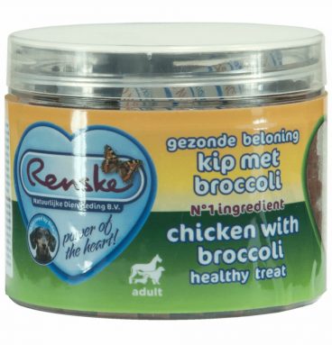 Renske Gezonde Beloning Hartjes Kip - Broccoli 100 gr