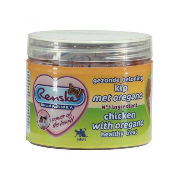 Renske Gezonde Beloning Kat Kip&Oregano 100 gr