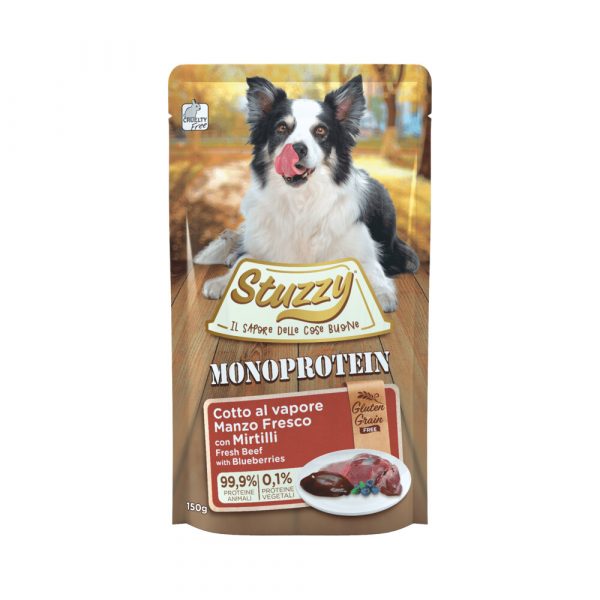 Stuzzy Hondenvoer Monoprotein Graanvrij Rund - Bosbes 150 gr