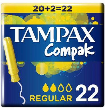 Tampax Tampons Compak Regular 22 stuks