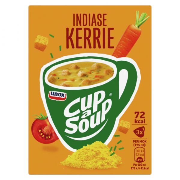 3x Unox Cup-a-Soup Indiase Kerrie 3 x 175 ml