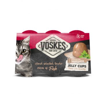 Voskes Tender Pieces Tonijn en Sint - Jakobsschelp 6 x 25 gr