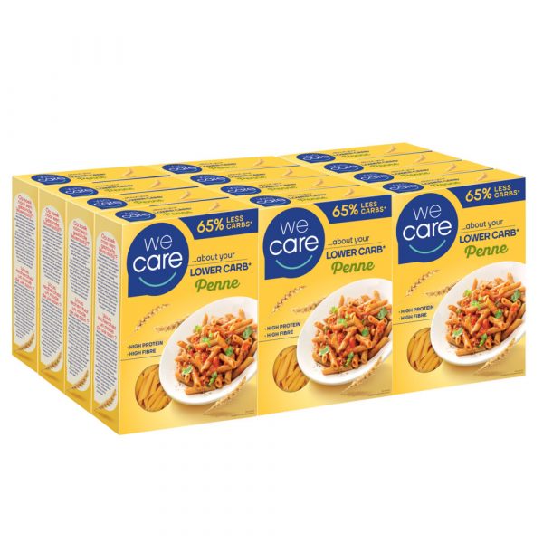 12x WeCare Lower Carb Pasta Penne 250 gr