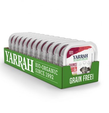 12x Yarrah Bio Hondenvoer Chunks Rund - Kip 150 gr