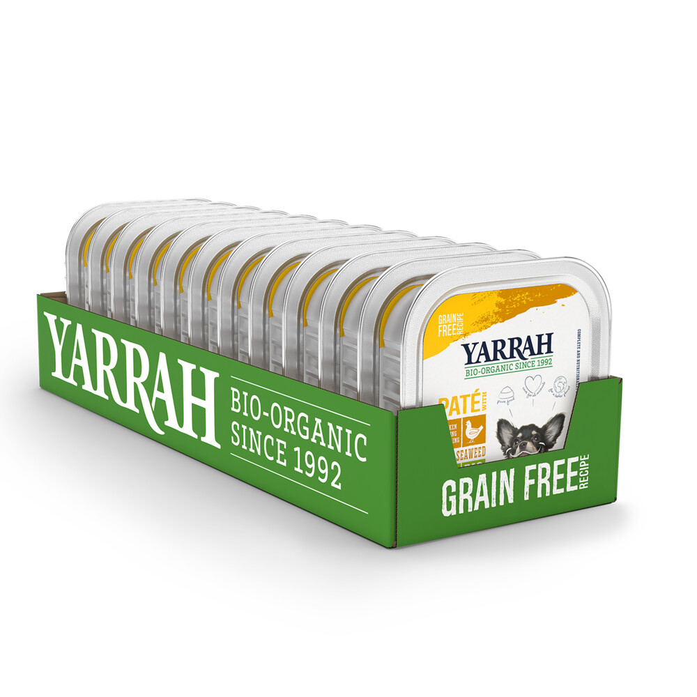 12x Yarrah Bio Hondenvoer Paté Kip 150 gr