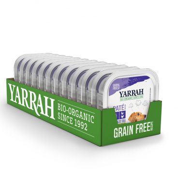 12x Yarrah Bio Hondenvoer Paté Kip - Kalkoen 150 gr