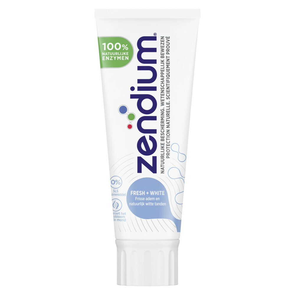 5x Zendium Tandpasta Fresh Whitener 75 ml