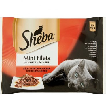 Sheba Delice Pouch Mini Filets In Saus Multipack 340 gr