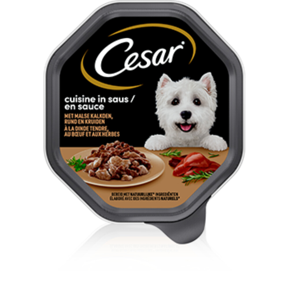 Cesar Cuisine in Saus Kuipje Kalkoen en Rund 150 gr