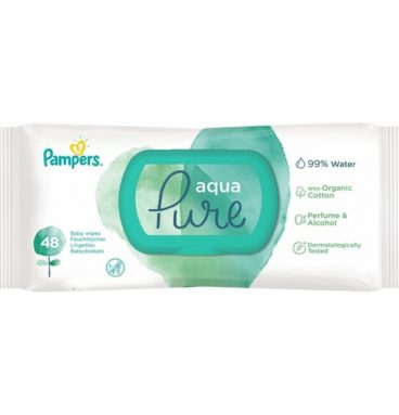 7x Pampers Billendoekjes AquaPure 48 Doekjes