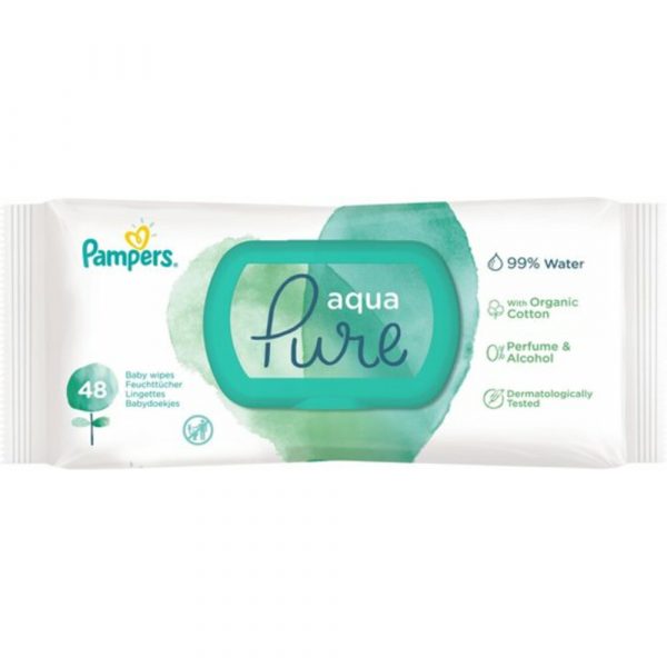 7x Pampers Billendoekjes AquaPure 48 Doekjes