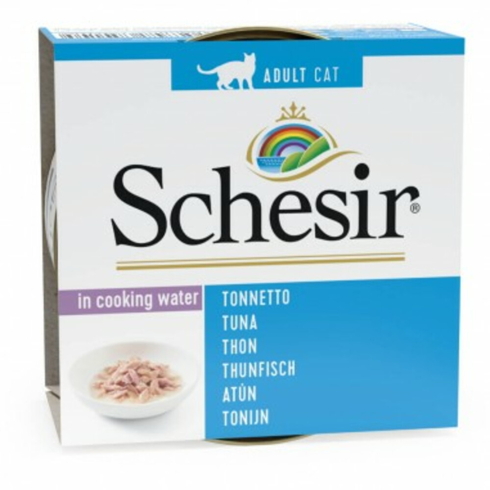 Schesir Kattenvoer Gekookte Tonijn 85 gr