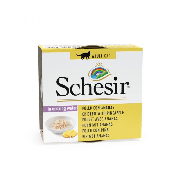 14x Schesir Kattenvoer Kip - Ananas 75 gr