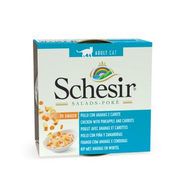 Schesir Kattenvoer Kip - Ananas - Wortel in Saus 85 gr